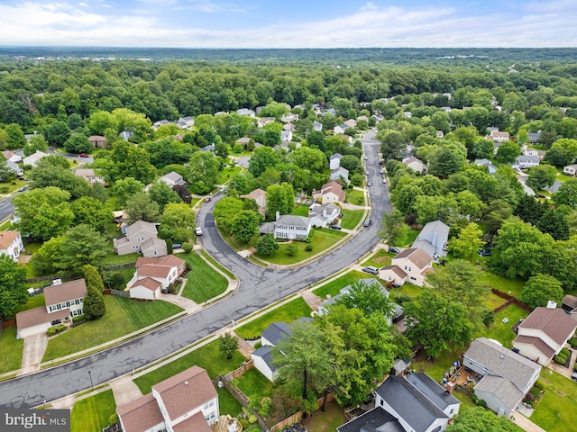 12821 Flagship Ave, Herndon, VA 20170 - aerial perspective of suburban area featuring a heavily wooded area