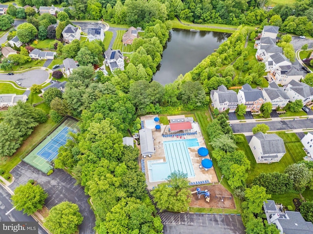 12821 Flagship Ave, Herndon, VA 20170 - aerial perspective of suburban area featuring a nearby body of water
