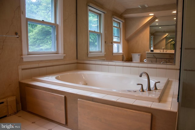 615 Bryn Mawr Ave, Penn Valley, PA 19072 - full bath with toilet, a bath, tile patterned floors, and vanity