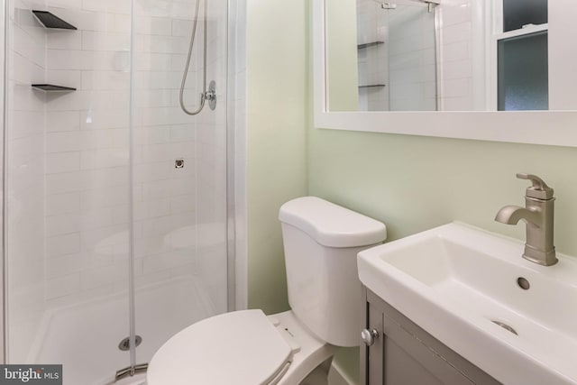903 Burnt Crest Ln, Silver Spring, MD 20903 - full bath featuring a shower stall, toilet, and vanity