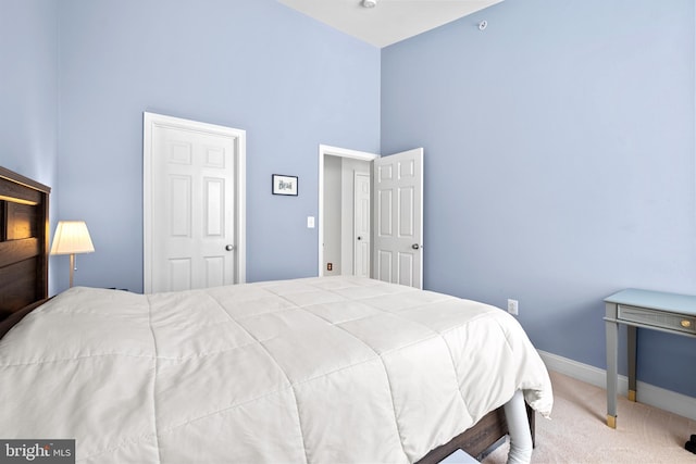 110 Commodore Ct, Philadelphia, PA 19146 - carpeted bedroom with a high ceiling and baseboards