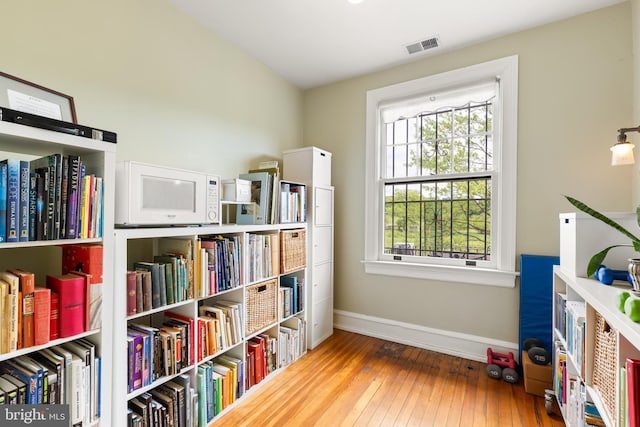 3650 Park Pl NW, Washington, DC 20010 - sitting room featuring baseboards and wood-type flooring