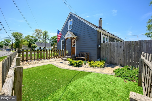 282 Eaton Ave, Hamilton, NJ 08619 - back of property featuring a chimney