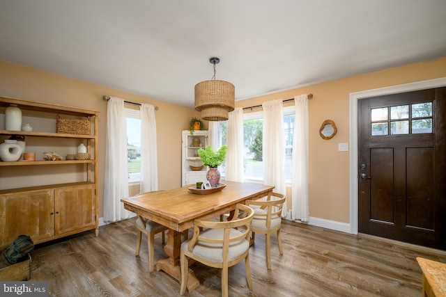282 Eaton Ave, Hamilton, NJ 08619 - dining space featuring plenty of natural light and wood finished floors