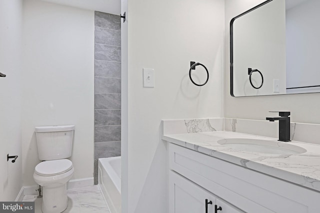 2144 Silentree Dr, Vienna, VA 22182 - bathroom featuring marble finish floors and vanity