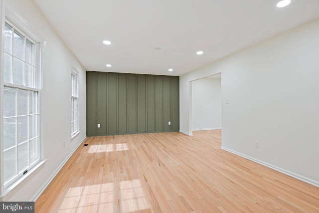2144 Silentree Dr, Vienna, VA 22182 - empty room featuring light wood finished floors and recessed lighting