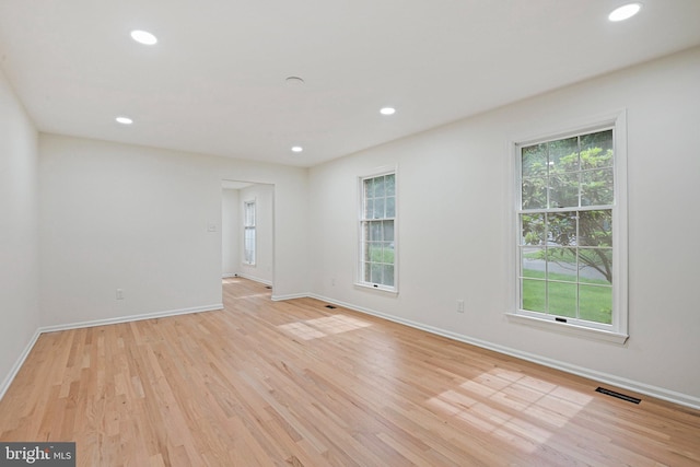 2144 Silentree Dr, Vienna, VA 22182 - unfurnished room with light wood-style flooring and recessed lighting