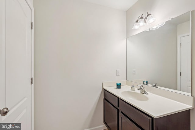 365 Pennycress Rd, Allentown, PA 18104 - bathroom with vanity and baseboards