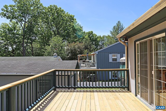 1024 Cottonwood Rd, Charlottesville, VA 22901 - view of wooden deck