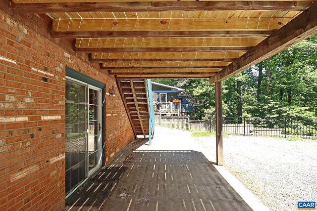 1024 Cottonwood Rd, Charlottesville, VA 22901 - view of patio / terrace with fence