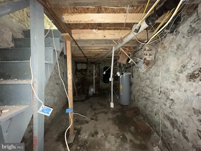 2742 W Mosher St, Baltimore, MD 21216 - basement with gas water heater