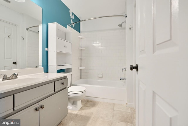 1210 Mist Wood Ct Unit 302, Belcamp, MD 21017 - full bath featuring toilet, vanity, bathtub / shower combination, and tile patterned floors