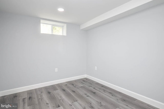 4915 78th Ave, Hyattsville, MD 20784 - basement with baseboards, recessed lighting, and wood finished floors