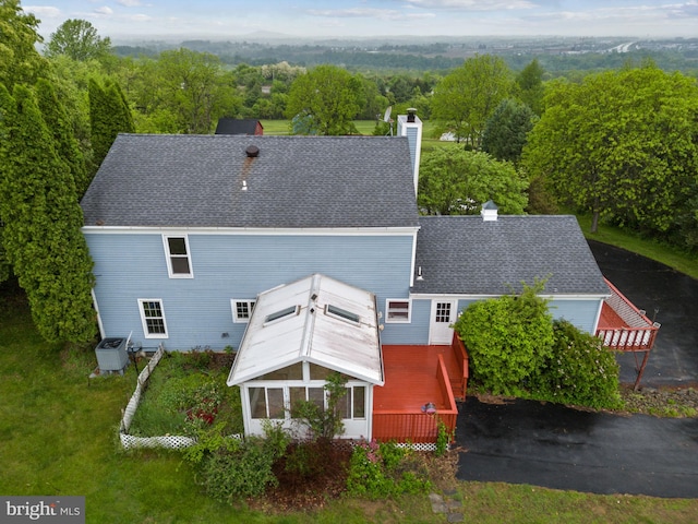 view from above of property