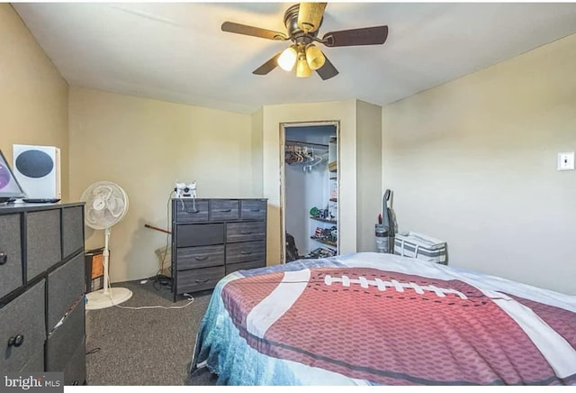 840 S 2nd St, Millville, NJ 08332 - bedroom with carpet flooring, a ceiling fan, and a closet