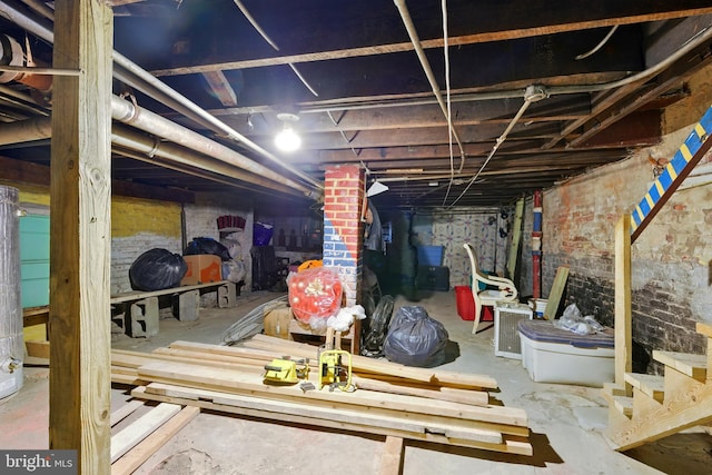 1625 6th St NW, Washington, DC 20001 - view of unfinished basement