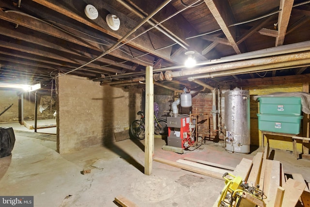 1625 6th St NW, Washington, DC 20001 - unfinished basement featuring water heater