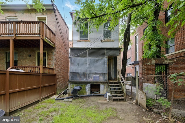 1625 6th St NW, Washington, DC 20001 - back of property with brick siding