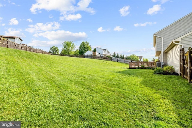 105 Bachtell Cir, Smithsburg, MD 21783 - view of yard featuring a deck and central air condition unit
