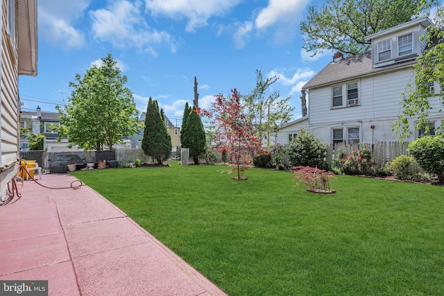 view of yard with a patio