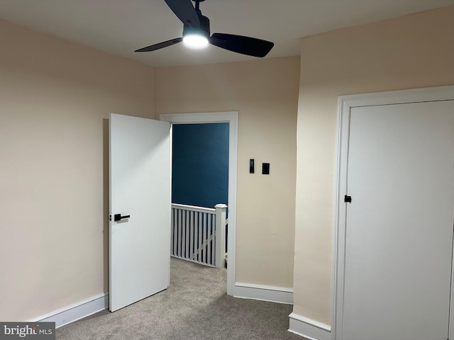 3406 Richmond St, Philadelphia, PA 19134 - empty room with carpet, a ceiling fan, and baseboards