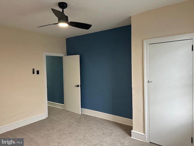 3406 Richmond St, Philadelphia, PA 19134 - unfurnished bedroom with carpet flooring, baseboards, and ceiling fan