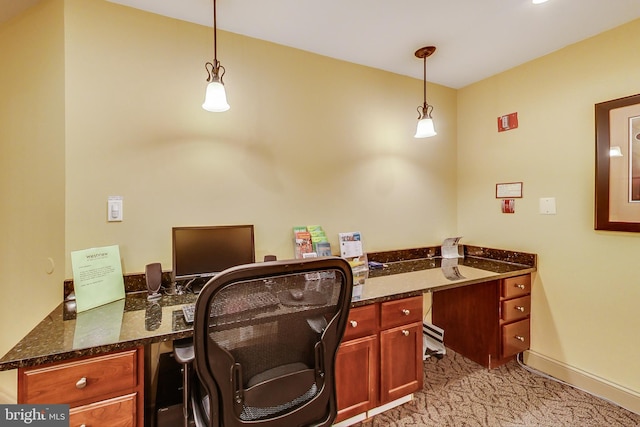 1001 N Vermont St Unit 403, Arlington, VA 22201 - office area featuring light colored carpet and baseboards