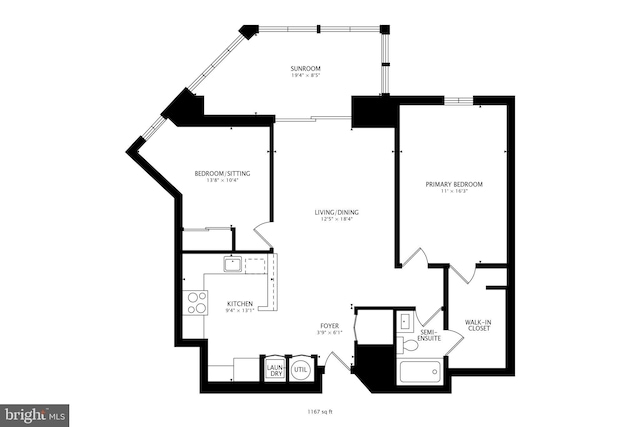 1001 N Vermont St Unit 403, Arlington, VA 22201 - property floor plan