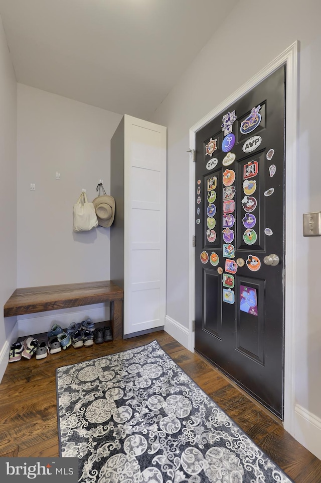505 W Rte 897, Reinholds, PA 17569 - entryway featuring baseboards and wood finished floors