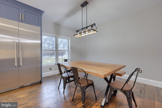 505 W Rte 897, Reinholds, PA 17569 - dining space featuring baseboards and dark wood-style flooring
