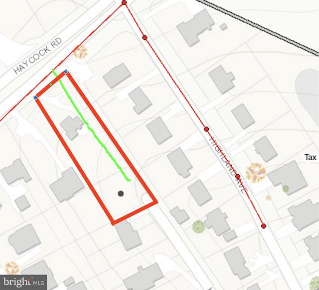 map / location of property area