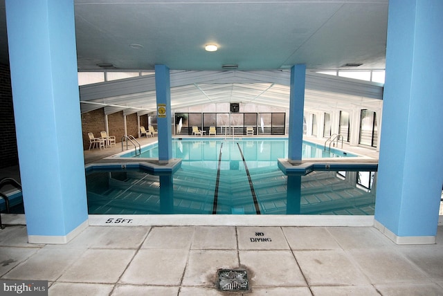 4100 Cathedral Ave NW Unit 818, Washington, DC 20016 - indoor pool featuring a patio