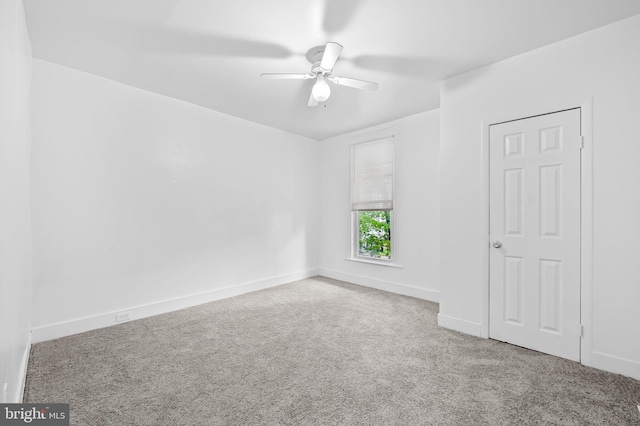 2717 Mosher St, Baltimore, MD 21216 - unfurnished room featuring carpet, ceiling fan, and baseboards