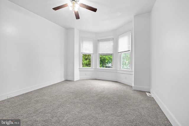 2717 Mosher St, Baltimore, MD 21216 - unfurnished room featuring ceiling fan, carpet, and baseboards