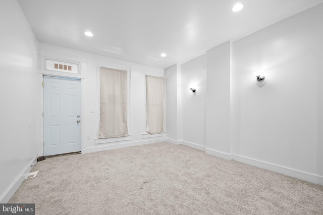 2717 Mosher St, Baltimore, MD 21216 - empty room featuring carpet floors, recessed lighting, and baseboards