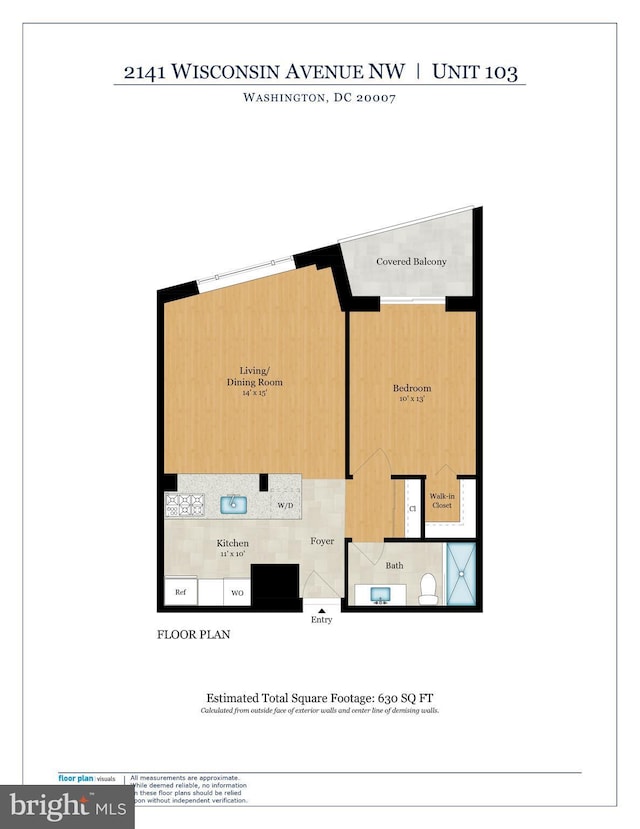 2141 Wisconsin Ave NW Unit 103, Washington, DC 20007 - home floor plan