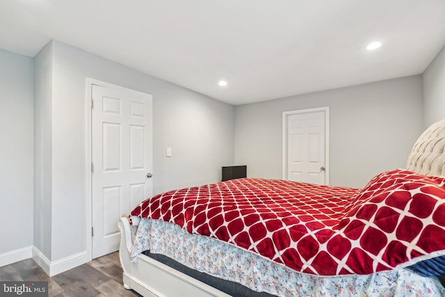 321 Taft St, Bristol, PA 19007 - bedroom with wood finished floors, recessed lighting, and baseboards