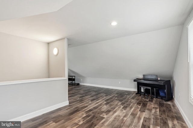 321 Taft St, Bristol, PA 19007 - additional living space with dark wood finished floors, baseboards, and recessed lighting