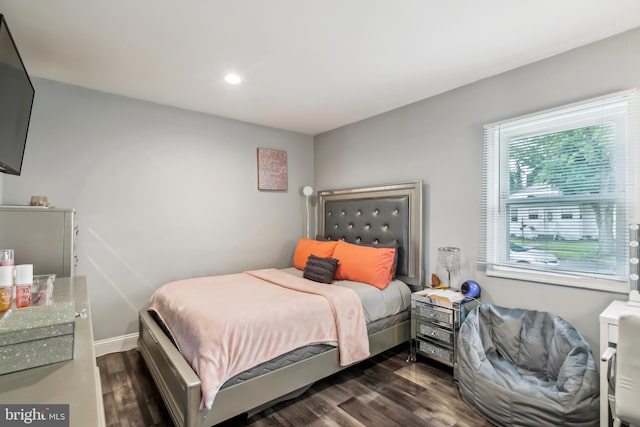 321 Taft St, Bristol, PA 19007 - bedroom with dark wood-type flooring and recessed lighting