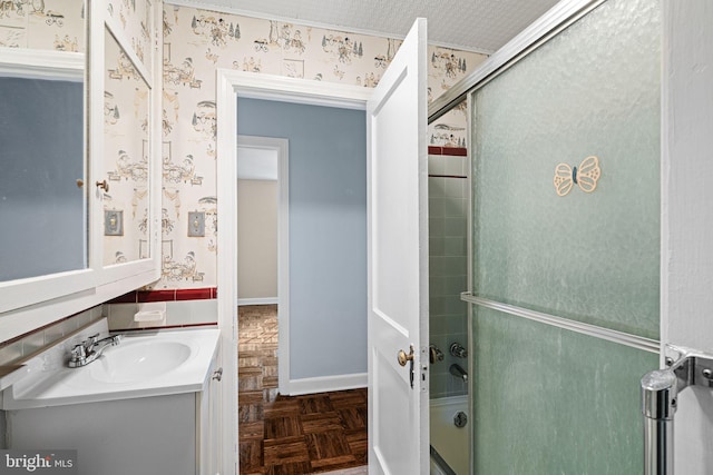 812 Pleasant Hill Rd, Wallingford, PA 19086 - bathroom featuring vanity and wallpapered walls