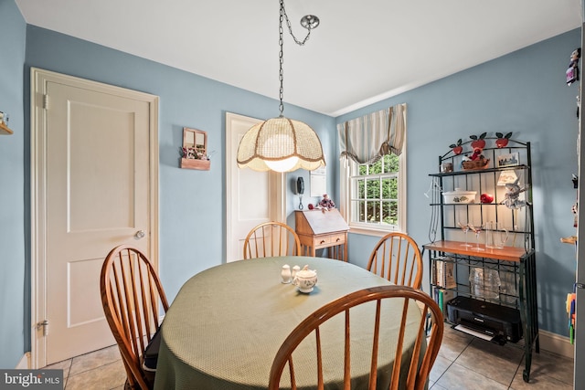100 Chesney Ln, Erdenheim, PA 19038 - dining area featuring light tile patterned flooring and baseboards