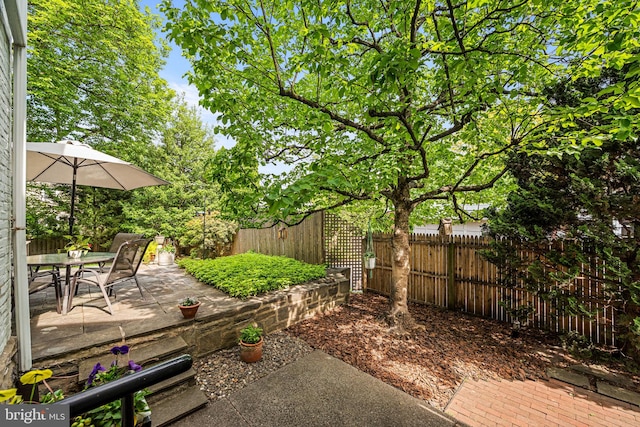 100 Chesney Ln, Erdenheim, PA 19038 - view of patio featuring a fenced backyard and outdoor dining space
