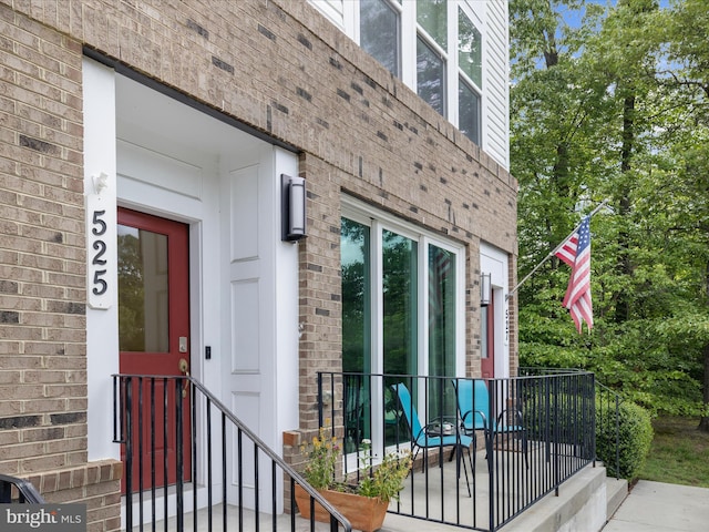 525 Leftwich Ln Unit 78, Annapolis, MD 21401 - doorway to property with brick siding