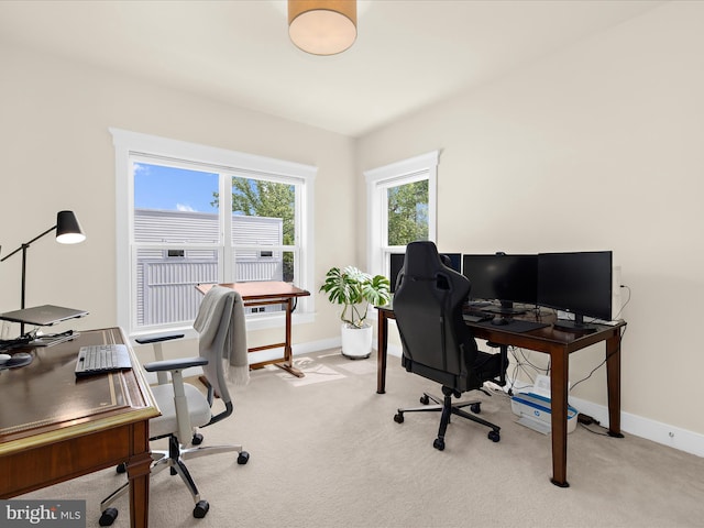 525 Leftwich Ln Unit 78, Annapolis, MD 21401 - office area featuring light carpet and baseboards