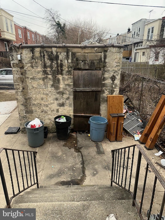 view of patio / terrace with fence