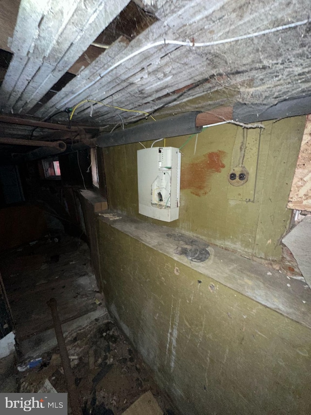 view of basement
