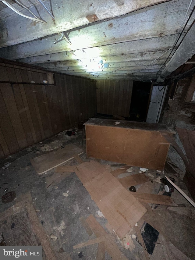 view of basement
