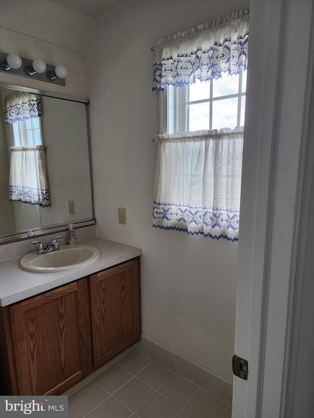 16 Lantern Ln, Columbus, NJ 08022 - bathroom with vanity and tile patterned flooring
