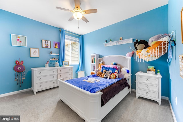 5519 Golden Eagle Rd, Frederick, MD 21704 - carpeted bedroom featuring baseboards and ceiling fan