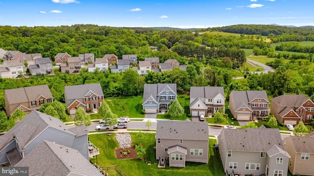 5519 Golden Eagle Rd, Frederick, MD 21704 - aerial perspective of suburban area with a forest